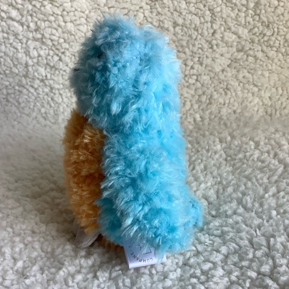 MANHATTAN TOY 5 inch Baby Bird 2013 Plush Stuffed Animal Toy Orange & Blue - Picture 4 of 7